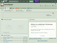 Tablet Screenshot of minionpiposaru.deviantart.com