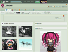 Tablet Screenshot of lovemykei.deviantart.com
