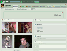 Tablet Screenshot of maleman.deviantart.com