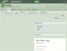Tablet Screenshot of lushikinz.deviantart.com