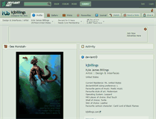 Tablet Screenshot of kjbillings.deviantart.com