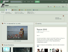 Tablet Screenshot of kjaex.deviantart.com