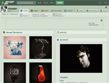 Tablet Screenshot of nixaster.deviantart.com