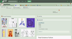 Desktop Screenshot of gryphflame.deviantart.com