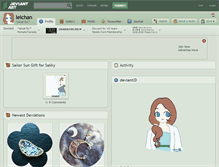 Tablet Screenshot of leichan.deviantart.com