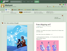 Tablet Screenshot of kittykyomi.deviantart.com