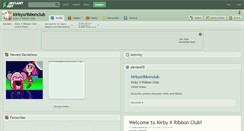 Desktop Screenshot of kirbyxribbonclub.deviantart.com