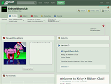 Tablet Screenshot of kirbyxribbonclub.deviantart.com