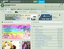 Tablet Screenshot of animegrl131313.deviantart.com