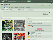Tablet Screenshot of hombre-cz.deviantart.com
