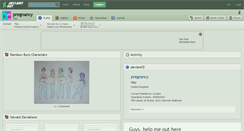 Desktop Screenshot of pregnancy.deviantart.com