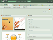 Tablet Screenshot of mecci.deviantart.com