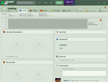 Tablet Screenshot of mimina.deviantart.com