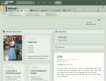 Tablet Screenshot of meta-girl.deviantart.com