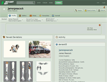Tablet Screenshot of jamespeacock.deviantart.com