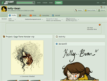 Tablet Screenshot of kelly--bean.deviantart.com