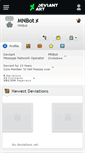 Mobile Screenshot of mnbot.deviantart.com