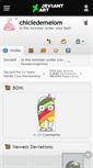 Mobile Screenshot of chicledemelom.deviantart.com