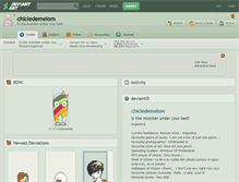 Tablet Screenshot of chicledemelom.deviantart.com