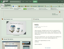 Tablet Screenshot of keymoon.deviantart.com