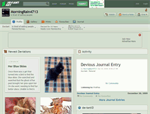 Tablet Screenshot of morningrain4713.deviantart.com