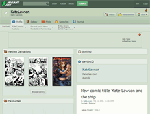 Tablet Screenshot of katelawson.deviantart.com