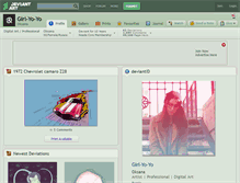 Tablet Screenshot of girl-yo-yo.deviantart.com