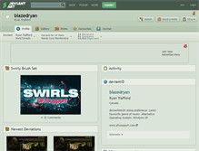 Tablet Screenshot of blazedryan.deviantart.com