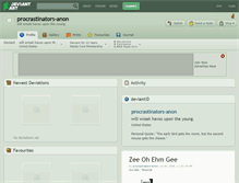 Tablet Screenshot of procrastinators-anon.deviantart.com