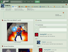 Tablet Screenshot of cmdr-a.deviantart.com