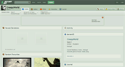 Desktop Screenshot of creepyworld.deviantart.com