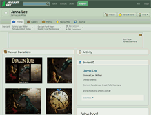 Tablet Screenshot of janna-lee.deviantart.com