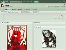 Tablet Screenshot of nixola.deviantart.com