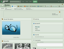 Tablet Screenshot of nicciew.deviantart.com