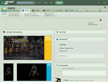 Tablet Screenshot of p3p70.deviantart.com