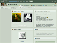 Tablet Screenshot of leopard-lovers.deviantart.com
