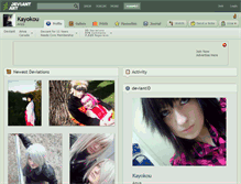 Tablet Screenshot of kayokou.deviantart.com