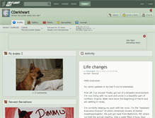 Tablet Screenshot of cdarkheart.deviantart.com