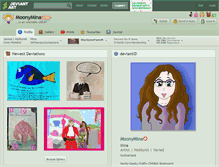 Tablet Screenshot of moonymina.deviantart.com