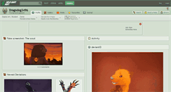 Desktop Screenshot of dragodog3496.deviantart.com