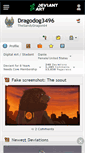 Mobile Screenshot of dragodog3496.deviantart.com
