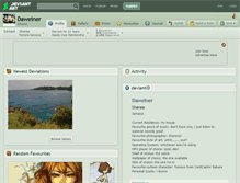 Tablet Screenshot of daweiner.deviantart.com