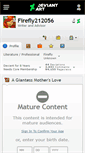 Mobile Screenshot of firefly212056.deviantart.com