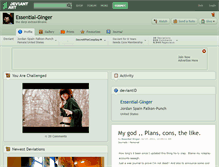 Tablet Screenshot of essential-ginger.deviantart.com