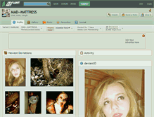 Tablet Screenshot of mad--hattress.deviantart.com