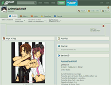 Tablet Screenshot of animedarkwolf.deviantart.com