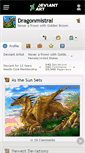 Mobile Screenshot of dragonmistral.deviantart.com