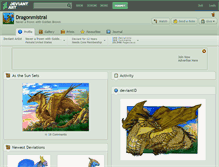 Tablet Screenshot of dragonmistral.deviantart.com