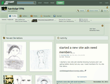 Tablet Screenshot of hawkstar1996.deviantart.com