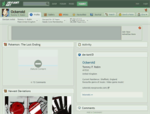 Tablet Screenshot of ockeroid.deviantart.com